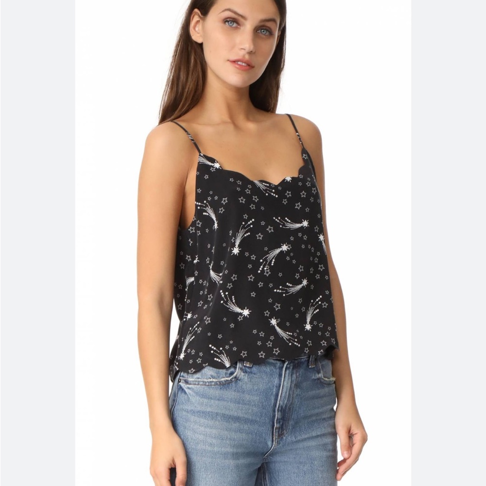 KATE MOSS EQUIPTMENT Scallop hem Cami tank